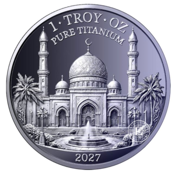 1 oz (31.10 g) titano moneta Shahada Mosque, 2027