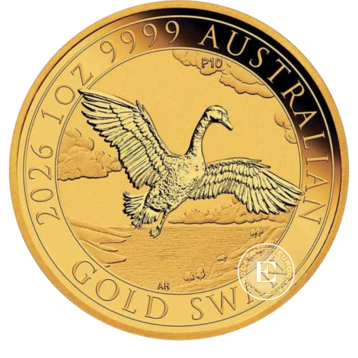1 oz (31.10 g) auksinė moneta Australijos Gulbė, Australija 2026