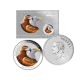 1 oz (31.10 g) sidabrinė spalvota moneta kortelėje Australijos Pleištauodegis erelis, Australija 2026