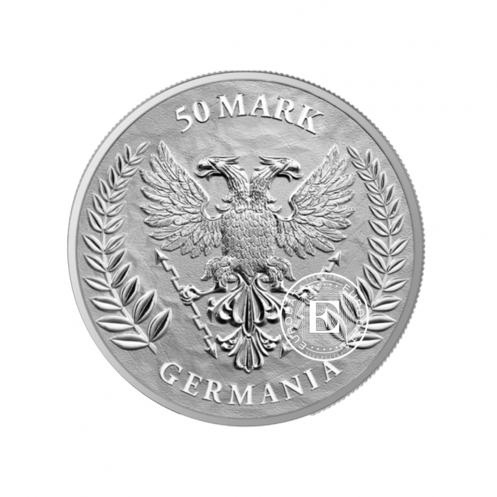 10 oz (311 g) Silbermünze  auf der Karte Germania, Polen 2023 (mit Zertifikat)
