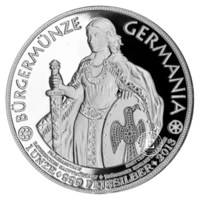 1 oz (31.10 g) srebrna moneta Germania, Niemcy 2013