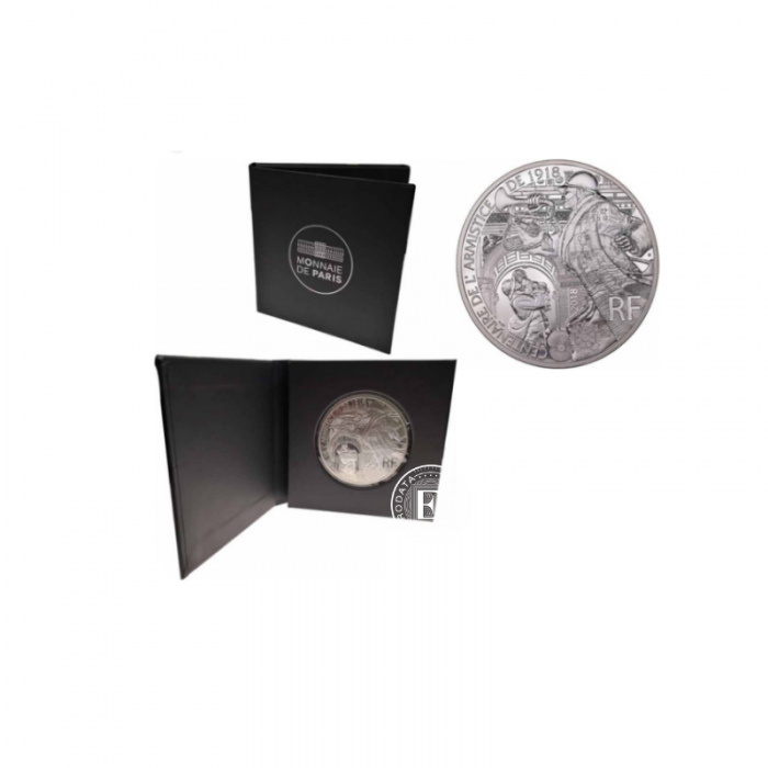 100 Eur (50 g) pièce d'argent Armistice century. 1918, France 2018