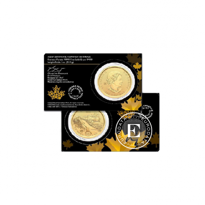 1 oz (31.10 g) auksinė moneta kortelėje Klondike Gold Rush - Passage for Gold, Kanada 2023
