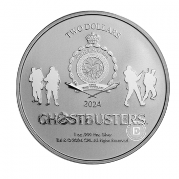 1 oz (31.10 g) sidabrinė moneta Ghostbusters - No Ghost Logo, Niujė 2024