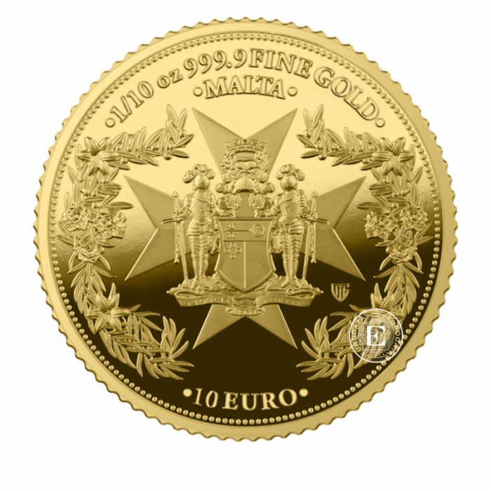 1 /10 oz (3.11 g) złota moneta Złoty orzeł, Malta 2025