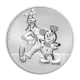 1 oz (31.10 g) sidabrinė moneta Disney - Mickey & Goofy, Niujė 2021