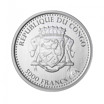 1 oz (31.10 g) silver coin Gorilla, Congo 2018