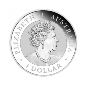 1 oz (31.10 g) sidabrinė moneta Nepažįstamas grynuolis, Australija 2019