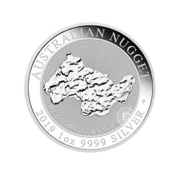 1 oz (31.10 g) sidabrinė moneta Nepažįstamas grynuolis, Australija 2019