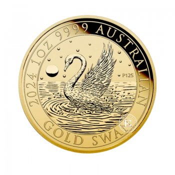 1 oz (31.10 g) auksinė moneta Australijos Gulbė, Australija 2024