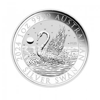 1 oz (31.10 g) sidabrinė moneta Australijos Gulbė, Australija 2024