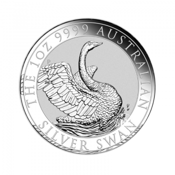 1 oz (31.10 g) srebrna moneta Australia Swan, Australia 2020