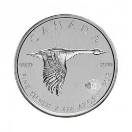 2 oz (62.20 g) sidabrinė moneta Žąsis, Kanada 2020