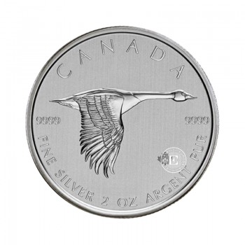 2 oz (62.20 g) pièce d'argent Goose, Canada 2020