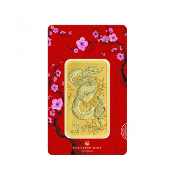 1 oz (31.10 g) investicinio aukso luitas Gyvatės metai, Perth Mint 999.9