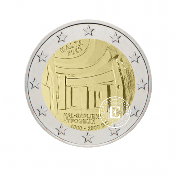 2 Eur Münze Hal Saflieni Hypogeum, Malta 2022