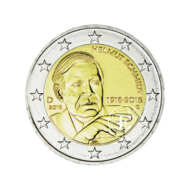2 Eur moneta 100 urodziny Helmuta Schmidta - G, Niemcy 2018