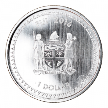 1 oz (31.10 g) sidabrinė moneta kortelėje Iguana, Fidžis 2016