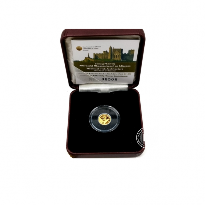 5 Eur (0.5 g) pièce d'or PROOF Medieval Irish architecture, Irlande 2013