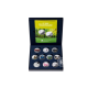 135 g zestaw srebrnych kolorowych monet PROOF XI serie Ibero Americana - Maravillas Naturales, Hiszpania 2017