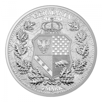 1 oz (31.10 g) sidabrinė moneta Allegories - Italia & Germania, Lenkija 2020