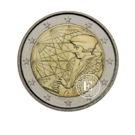 2 Eur moneta 35 rocznica programu Erasmus, Włochy 2022