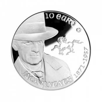 10 Eur (28.28 g) sidabrinė PROOF moneta Jack Yeats, Airija 2012