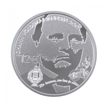 12 Eur (28.28 g) sidabrinė PROOF moneta Johano Voldemaro Janseno 200-osioms gimimo metinės, Estija 2019