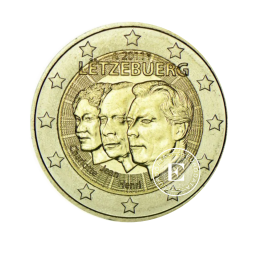 2 Eur coin 50th anniversary of the appointment of Grand Duke Jean as plenipotentiary, Luxembourg 2011