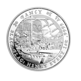 1 oz (31.10 g) sidabrinė moneta  Black Flag - The Fancy -  Tuvalu 2023