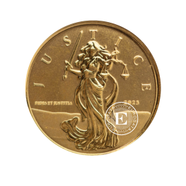 1/10 oz (3.11 g) auksinė moneta Lady Justice, Gibraltaras 2023