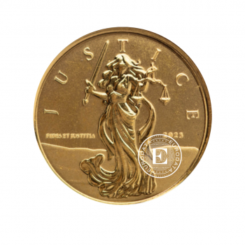 1/10 oz (3.11 g)  gold coin Lady Justice, Gibraltar 2023