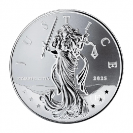 1 oz (31.10 g) silbermünze Lady Justice, Niue 2025
