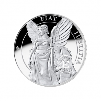 1 oz (31.10 g) sidabrinė PROOF moneta Karalienės dorybės - Teisingumas, Saint Helena 2022