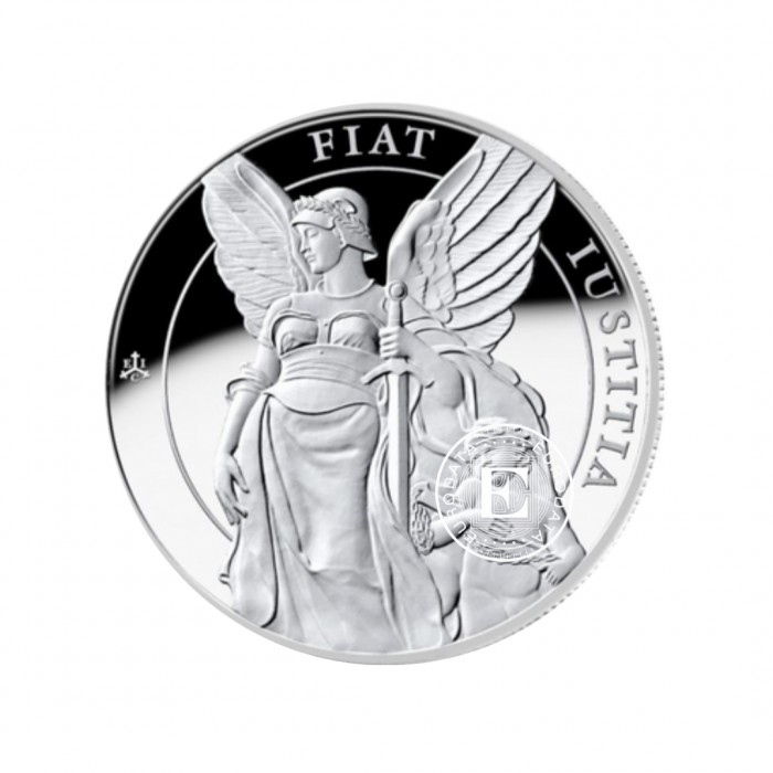 1 oz (31.10 g) srebrna PROOF moneta The Queen's Virtues - Justice, Św. Helena 2022