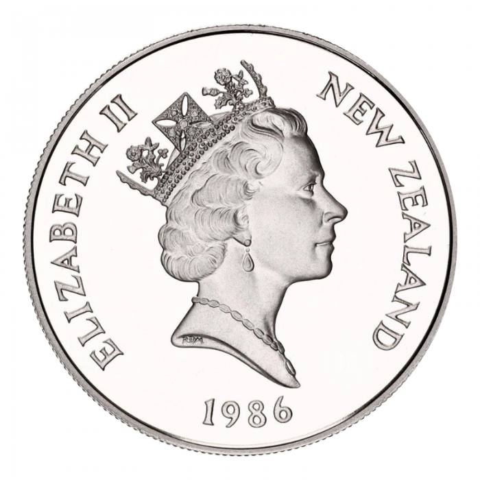1 Dollar (27.20 g) pièce d'argent Kakapo, Nouvelle-Zélande 1986