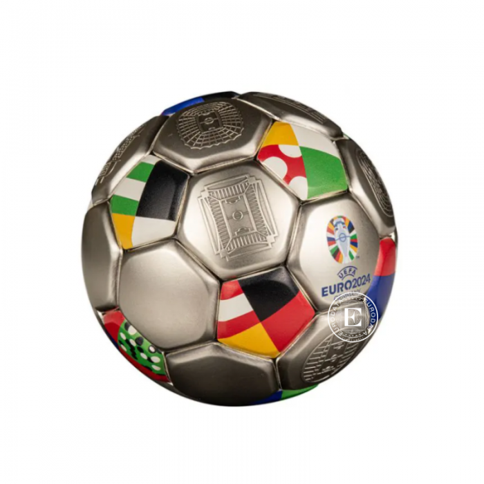 3 oz (93.30 g) Silbermünze Football - UEFA Euro 2024, Salomonen 2024