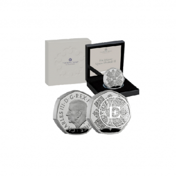16 g sidabrinė PROOF moneta Karalienė Elžbieta II, Didžioji Britanija 2022 (su sertifikatu)