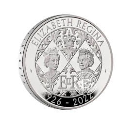 28.28 g pièce d'argent PROOF Queen Elizabeth II, Grande-Bretagne, 2022 (avec certificat)