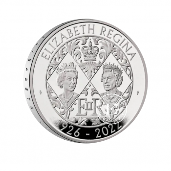 28.28 g sidabrinė PROOF moneta Karalienė Elžbieta II, Didžioji Britanija 2022 (su sertifikatu)