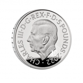 28.28 g sidabrinė PROOF moneta Karalienė Elžbieta II, Didžioji Britanija 2022 (su sertifikatu)