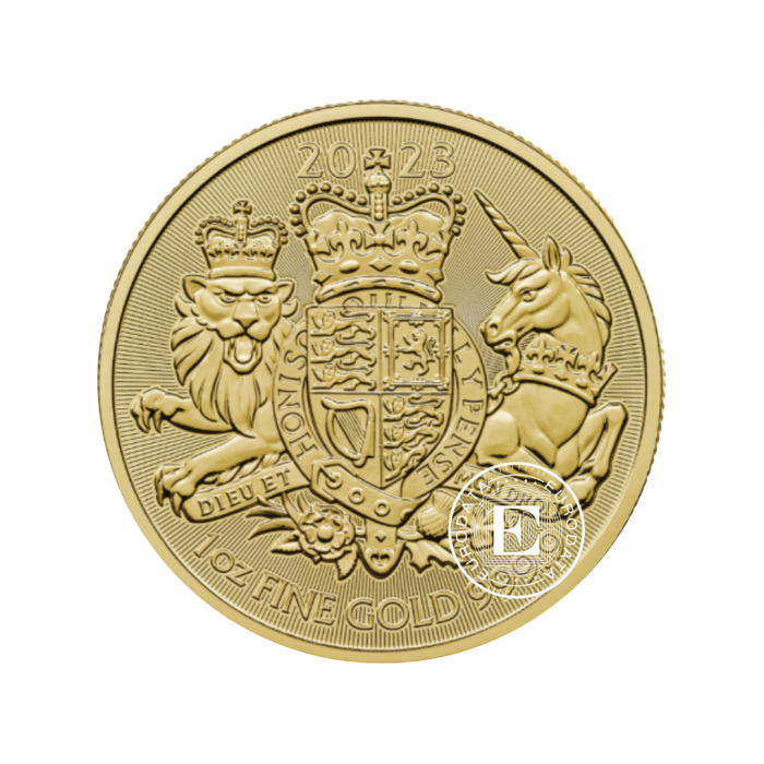 1 oz (31.10 g) gold coin The Royal Arms, Great Britain 2023   