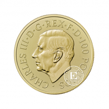 1 oz (31.10 g) auksinė moneta Karališkasis herbas, Didžioji Britanija 2023