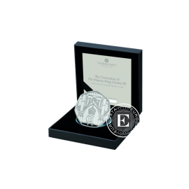 8 g silver PROOF coin Coronation of King Charles III, Great Britain 2023 (with certificate)