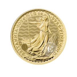 1/2 oz (15.55 g) gold coin Britannia -  King Charles III, Great Britain 2024