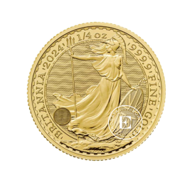 1/4 oz (7.78 g)  Goldmünze Britannia - King Charles III, Großbritannien 2024
