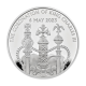 28.28 g pièce d'argent PROOF The Coronation of King Charles III, Grande-Bretagne 2023