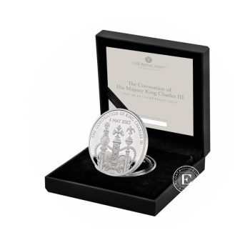28.28 g sidabrinė PROOF moneta The Coronation of King Charles III, Didžioji Britanija 2023