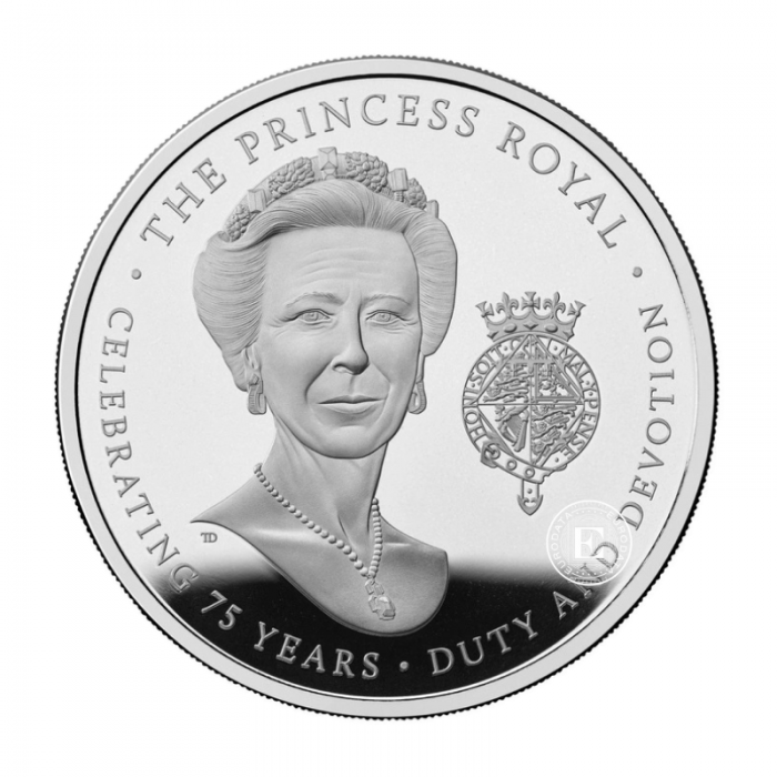 28.28 g srebrna PROOF moneta The 75th Birthday of Princess Royal, Wielka Brytania 2025