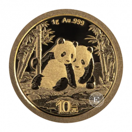 1 g pièce d'or  Panda, Chine 2026